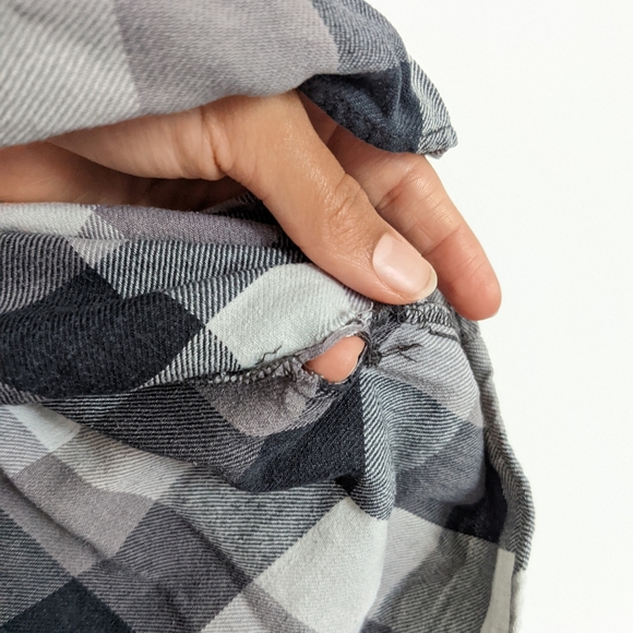 D-TOX Grey Plaid Flannel - Picture 5 of 6